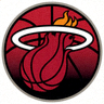 迈阿密热火队红黑配色篮球标志logo